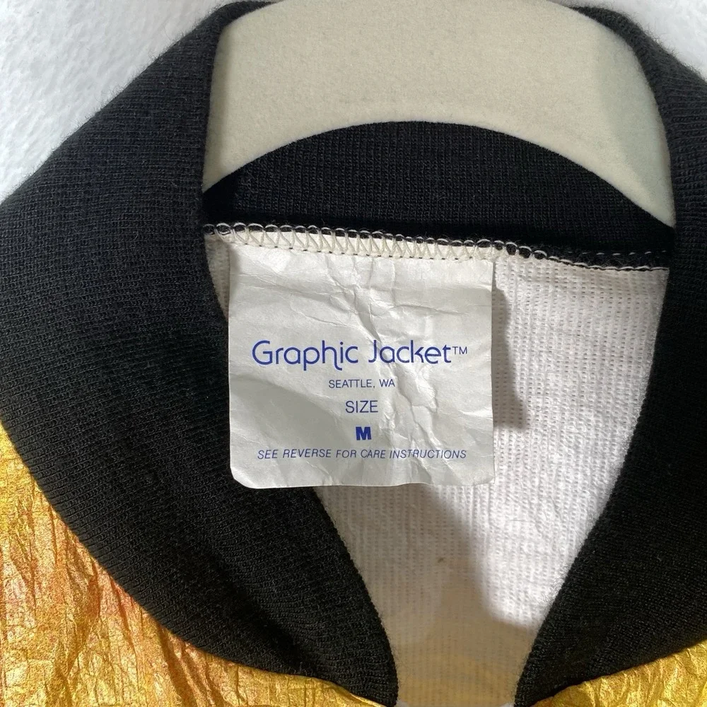 Vtg‎ 1989 Garden of the Gods 10 Mile Run Tyvek Jacket M 80s Neon Retro Running M